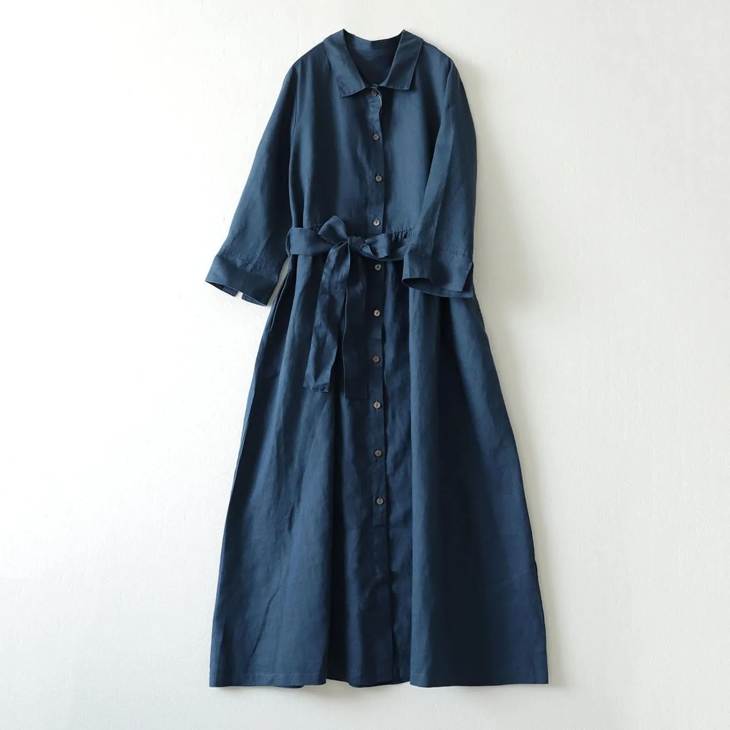 Women's Cotton Linen Casual Dresses 2024 Boho Flowy Dress Flowy Summer Midi Dresses Dressy Ladies Trendy Clothing