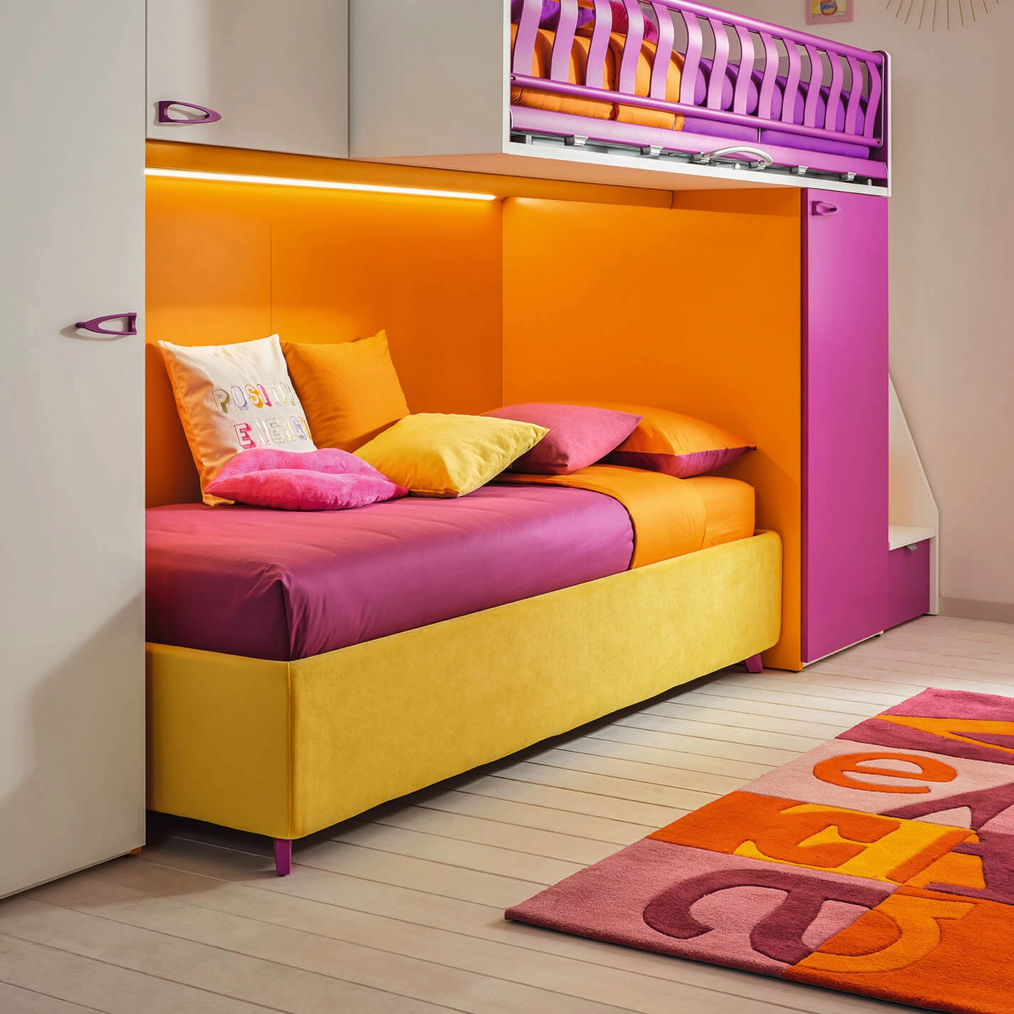 Z - Kids/ Teens Bunk Beds with Wardrobes