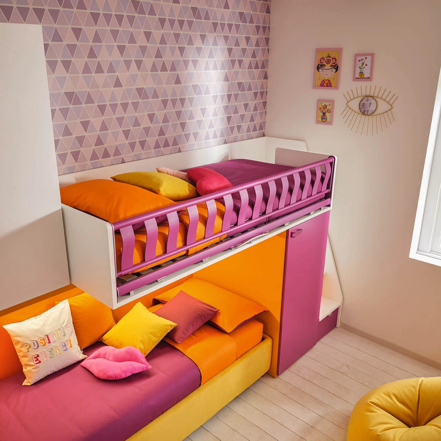 Z - Kids/ Teens Bunk Beds with Wardrobes