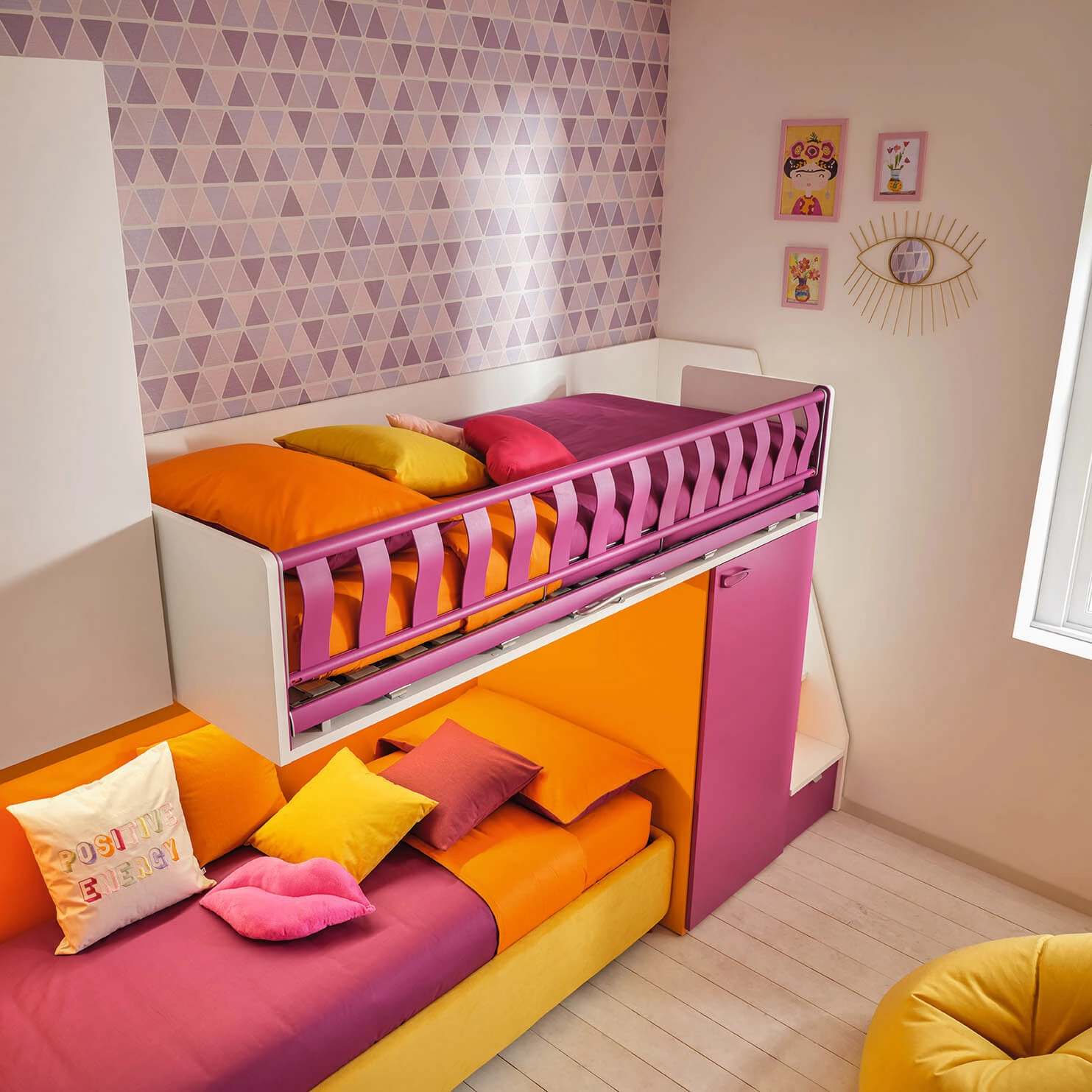 Z - Kids/ Teens Bunk Beds with Wardrobes